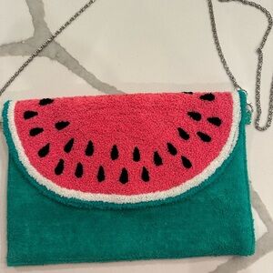 Watermelon Themed Clutch with Chain Strap
